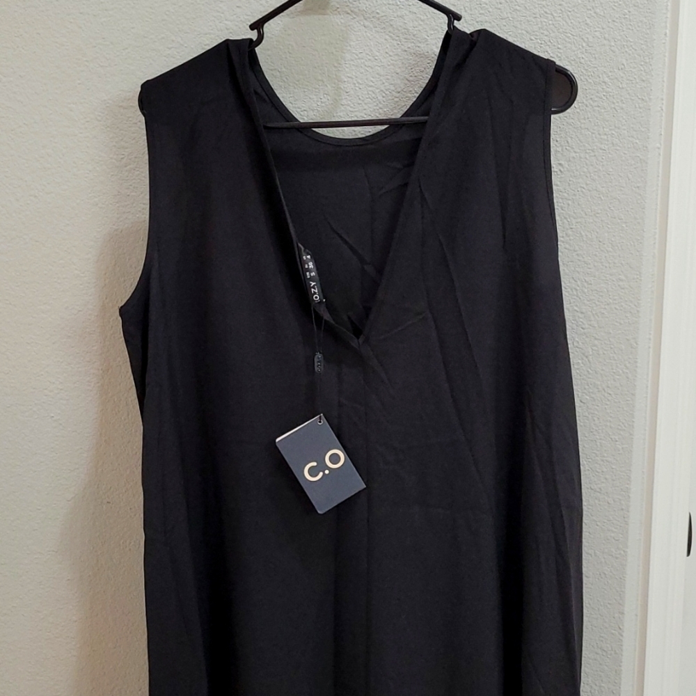 Black sheath dress